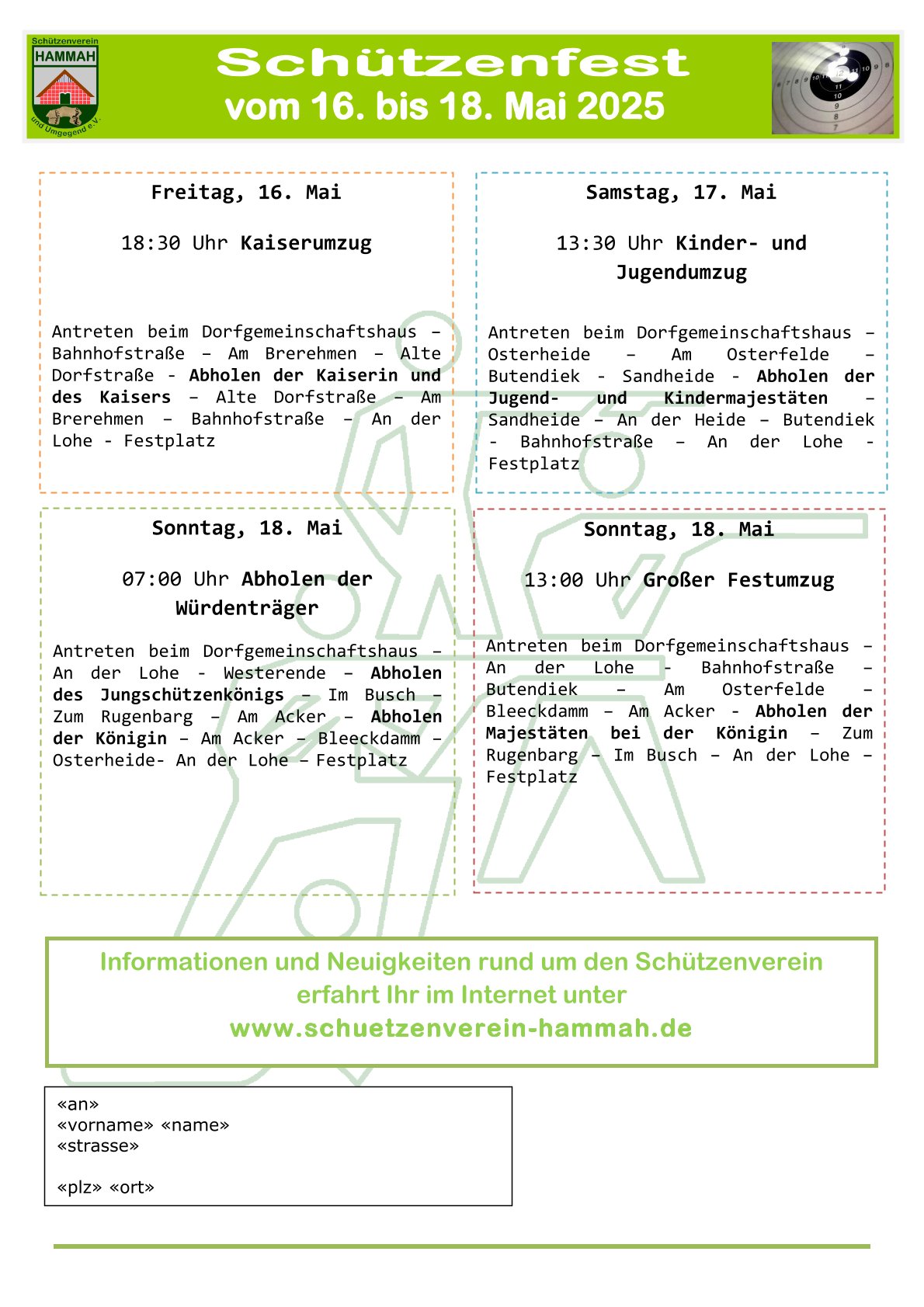 Schützenfest 2025 Einladung Seite 4